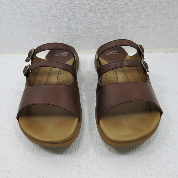 Dansko Oil Tanned Leather Strap Sandals Demi 41 - Picture 4 of 6
